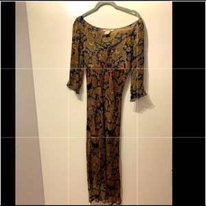 Free People Paisley Midi Dress